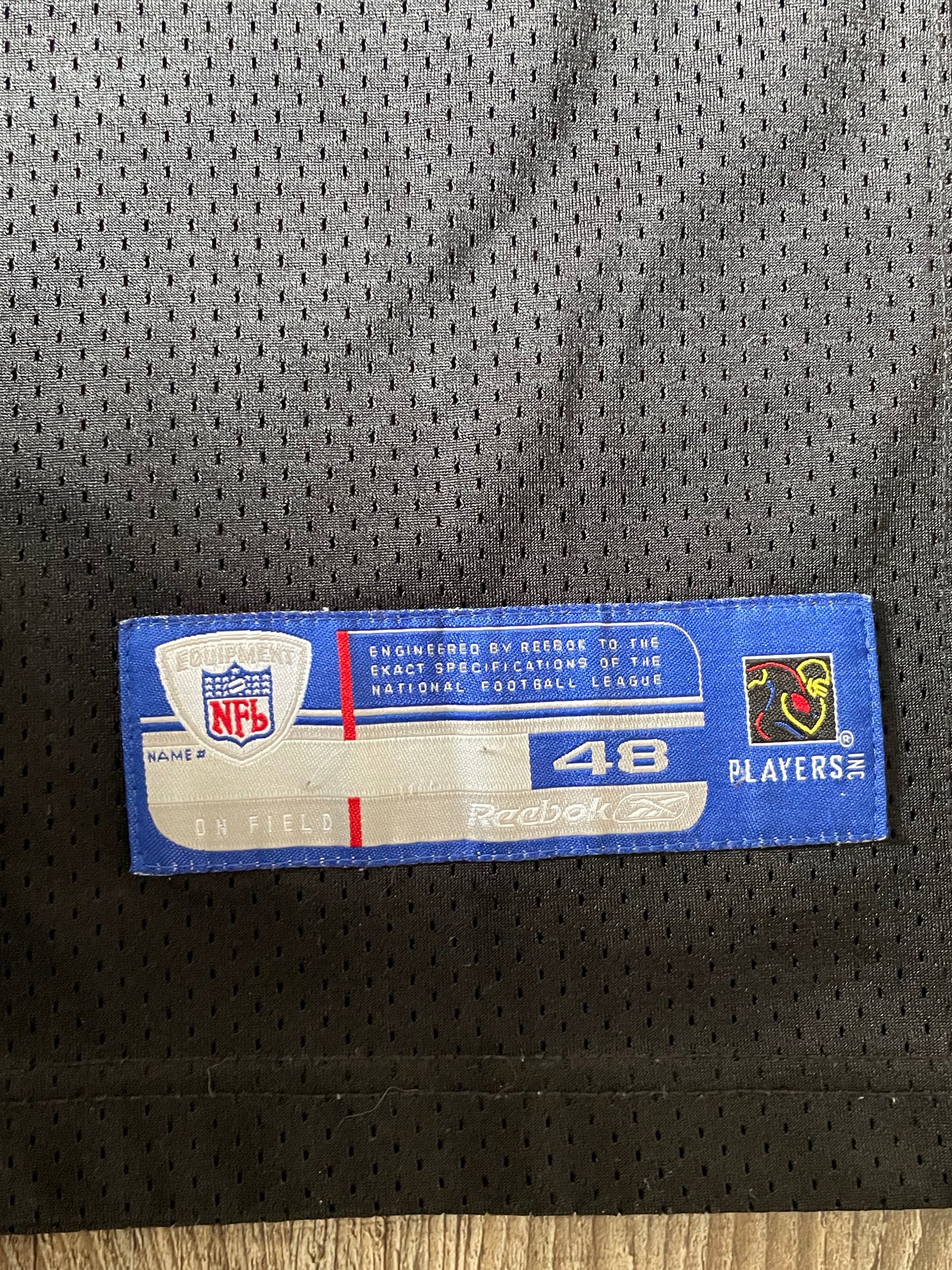 (L) REEBOK Official On-Field Baltimore Ravens "Ed Reed" Jersey