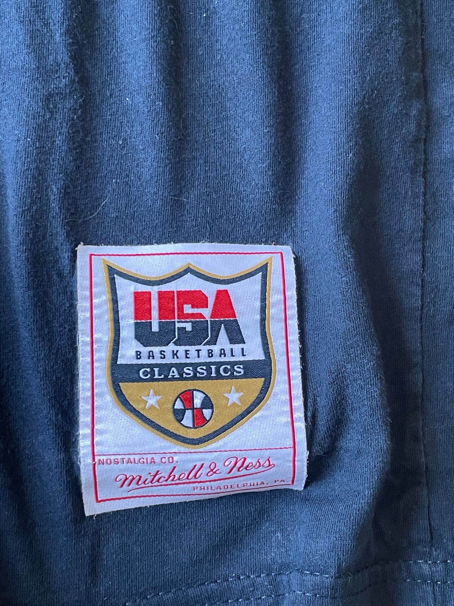 (S) MITCHELL AND NESS "John Stockton" Team USA Tshirt