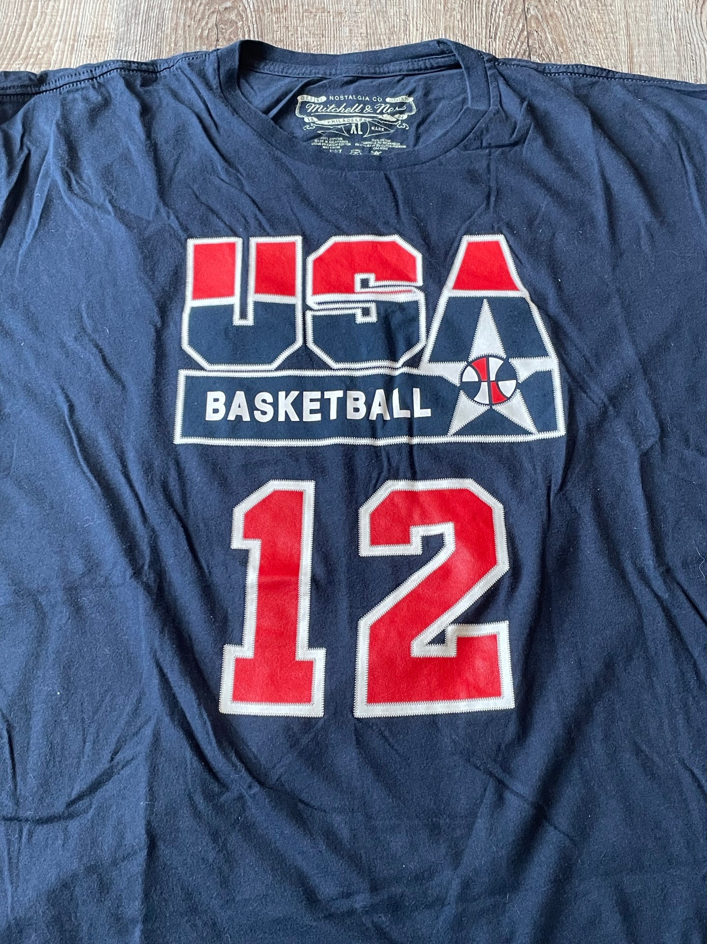 (S) MITCHELL AND NESS "John Stockton" Team USA Tshirt