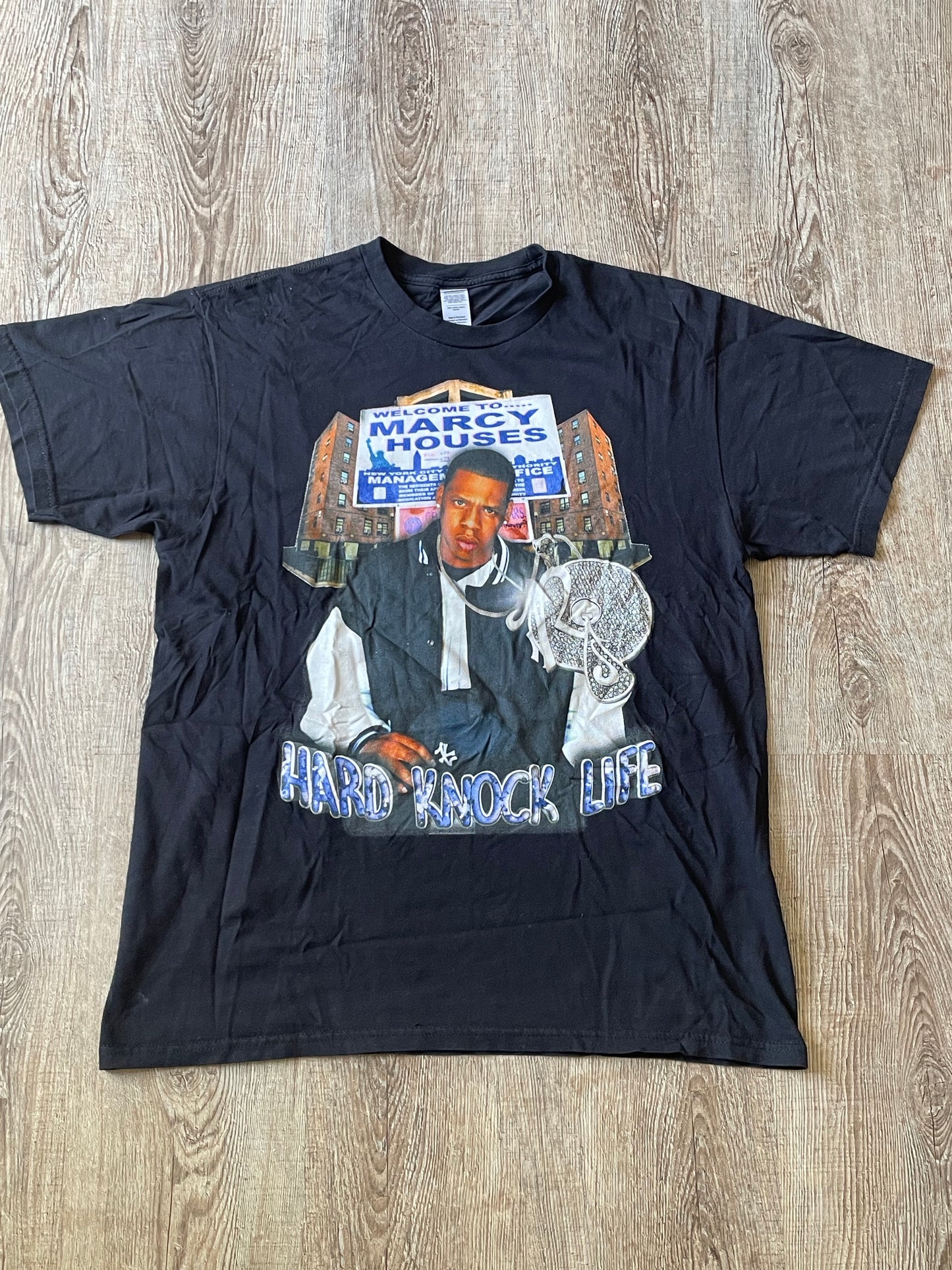 (L) Jay Z "HARD KNOCK LIFE" Rap Tee