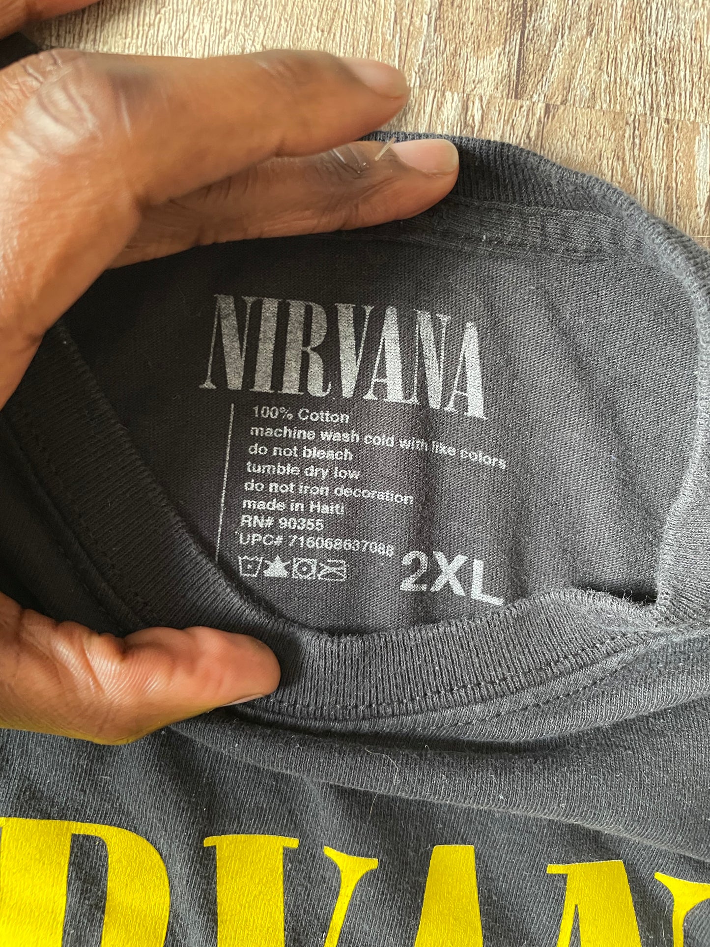 (2XL) NIRVANA Band Tee
