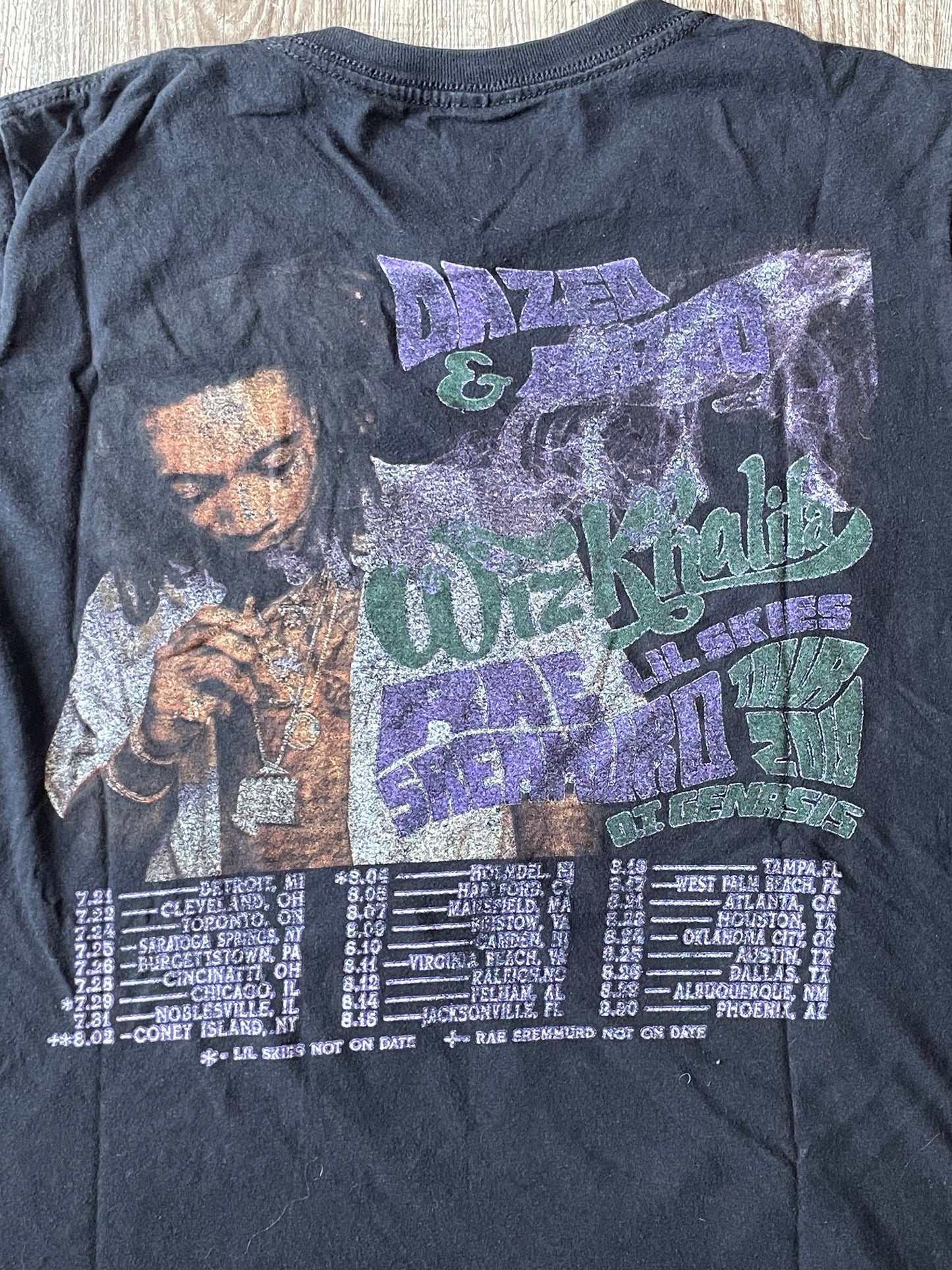 (M) Wiz Khalifa and Rae Sremmurd "Dazed & Blazed" Tour Tee ‘18