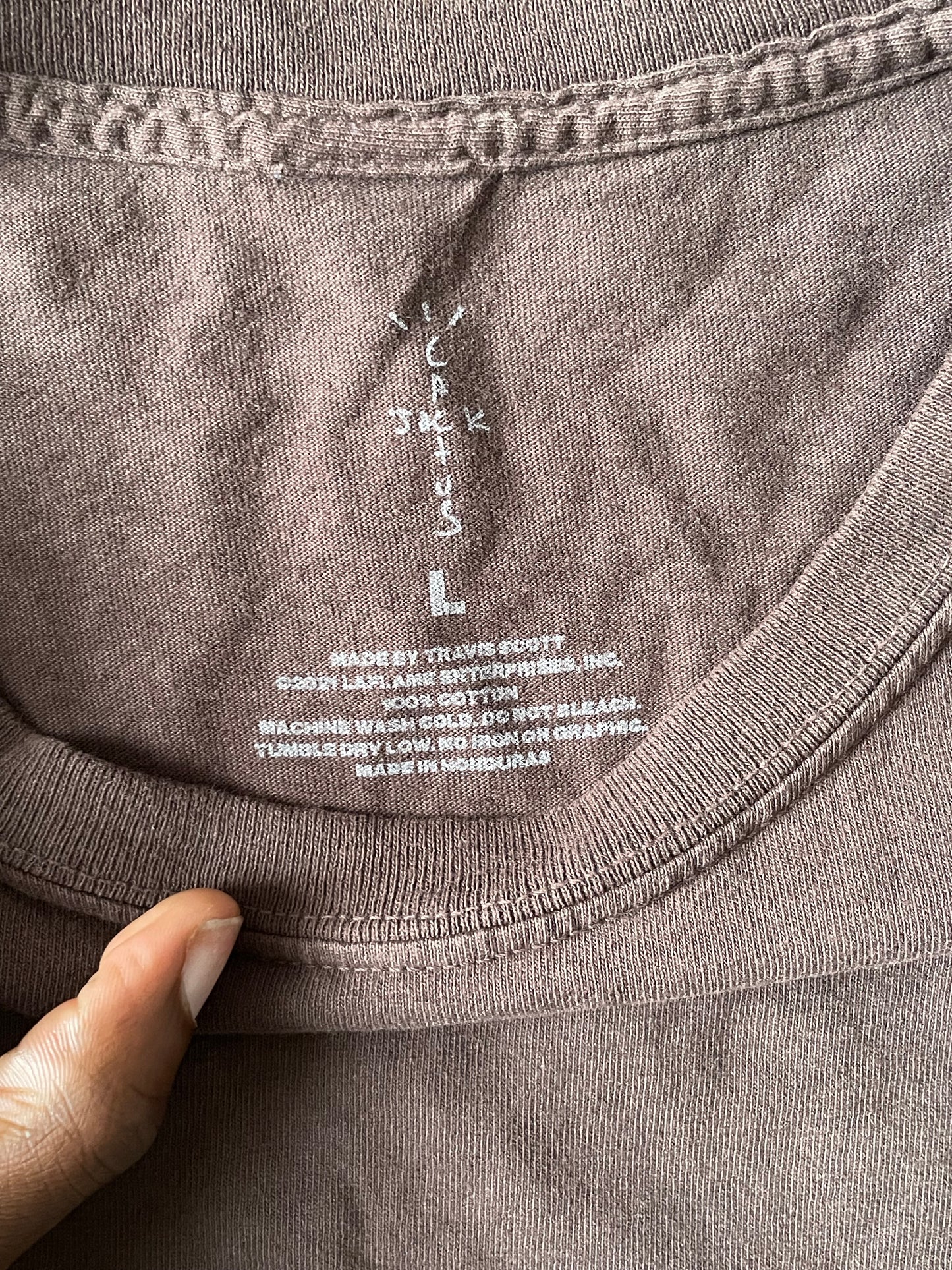 (L) CACTUS JACK x FRAGMENT "Hiroshi Tee Grey